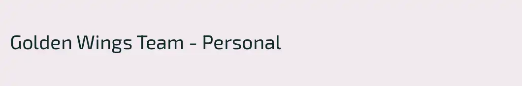 Golden Wings Team - Personal